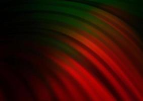 Dark Green, Red vector background with bubble shapes.