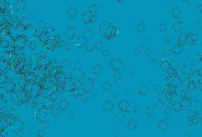 Light Blue, Green vector background with bubbles.