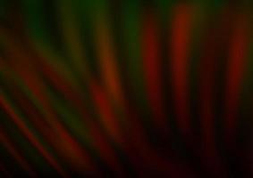 Dark Green, Red vector blurred shine abstract pattern.