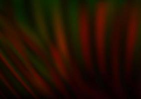 Dark Green, Red vector blurred shine abstract pattern.