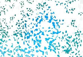 Light Blue, Green vector pattern with chaotic shapes.