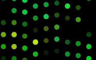 Dark Green, Yellow vector backdrop with dots.