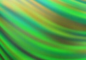 Light Green vector blurred shine abstract background.
