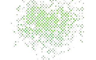 Light Green vector background with bubbles.