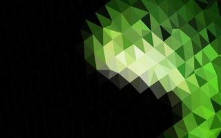 Dark Green vector triangle mosaic texture.