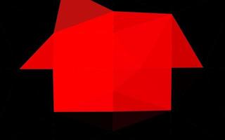 Light Red vector shining triangular pattern.