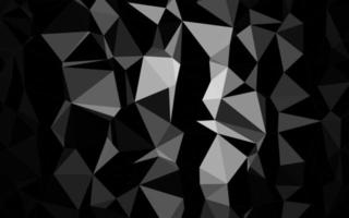 Dark Silver, Gray vector abstract polygonal texture.