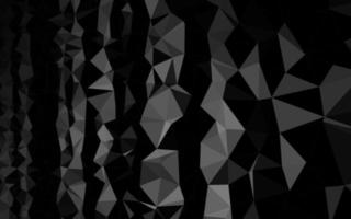 Dark Silver, Gray vector polygon abstract backdrop.