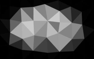 Plantilla de mosaico de triángulo de vector gris plateado claro.