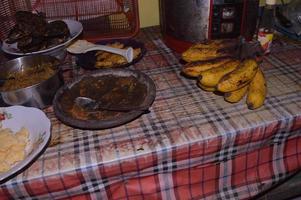 gresik, indonesia, 2022 - view of food on a simple dining table photo