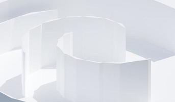 White Abstract geometric shapes background ideal for poster, cover, branding wallpaper, banner, website, presentation. Modern geometry in minimal concept. Classic and clean. 3d rendering. photo