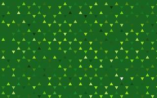 Light Green vector seamless template with crystals, triangles.