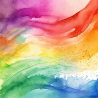 Rainbow Watercolor Background Texture photo