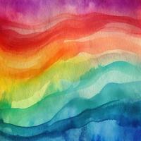 Rainbow Watercolor Background Texture photo