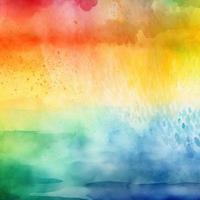 Rainbow Watercolor Background Texture photo