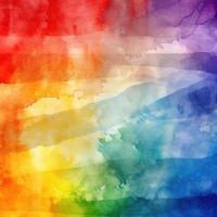 Rainbow Watercolor Background Texture photo