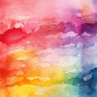 Rainbow Watercolor Background Texture photo