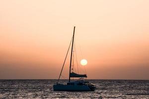 A boat on the sea photo