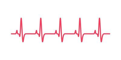 heart rhythm graph Checking your heartbeat for diagnosis vector