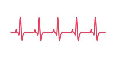 heart rhythm graph Checking your heartbeat for diagnosis vector