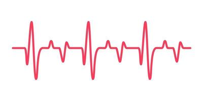 heart rhythm graph Checking your heartbeat for diagnosis vector