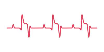 heart rhythm graph Checking your heartbeat for diagnosis vector