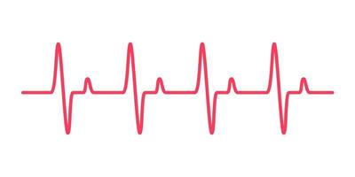 heart rhythm graph Checking your heartbeat for diagnosis vector