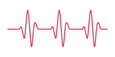 heart rhythm graph Checking your heartbeat for diagnosis vector