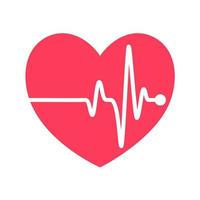 heart rhythm graph Checking your heartbeat for diagnosis vector