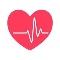 heart rhythm graph Checking your heartbeat for diagnosis vector