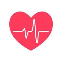 heart rhythm graph Checking your heartbeat for diagnosis vector