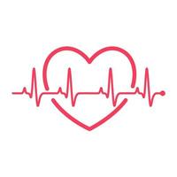 heart rhythm graph Checking your heartbeat for diagnosis vector