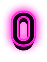 Neon- 3d Nummer png