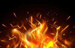 Fire Flare Effect Background vector