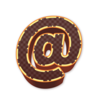 3d brown symbol png