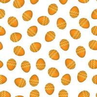 Seamless pattern with colorful Easter eggs. Vector illustration