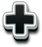 Black and white color symbol png