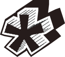 Black and white color symbol png