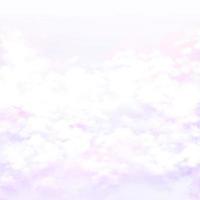 Cute pastel purple sky with clouds hand drawn background photo