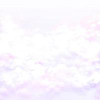 Cute pastel purple sky with clouds hand drawn background photo