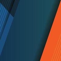 Orange and blue abstract geometric background. Business design layout template or corporate banner design. photo