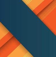 Orange and blue abstract geometric background. Business design layout template or corporate banner design. photo