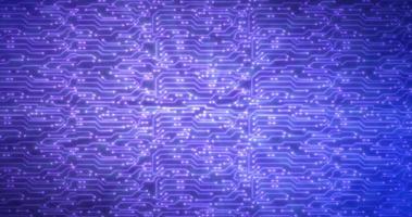 Abstract background of blue computer circuit boards digital hi-tech futuristic of lines and dots photo
