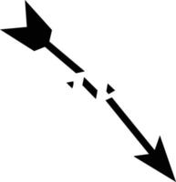 roto flecha ilustración vector