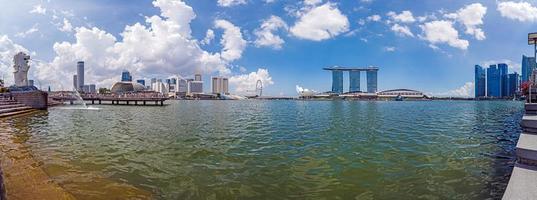 View over Marina Bay in Singapore at daytime photo