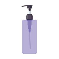 Shampoo Bottle Flat Illustration. Clean Icon Design Element on Isolated White Background vector