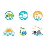 Mountain icon Logo vector