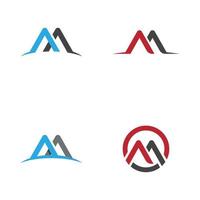 M Letter Logo Template vector