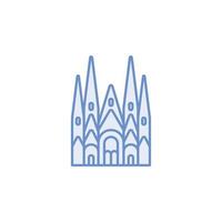 barcelona landmarks vector for Icon Website, UI Essential, Symbol, Presentation