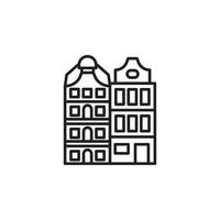 amsterdam landmarks vector for Icon Website, UI Essential, Symbol, Presentation